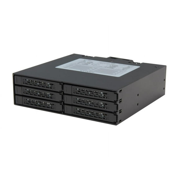 ICY DOCK Full Metal 6 x 2.5" SATA HDD & SSD HotSwap Backplane Cage Mobile Rack for 5.25" Drive Bay - ToughArmor MB996SP-6SB