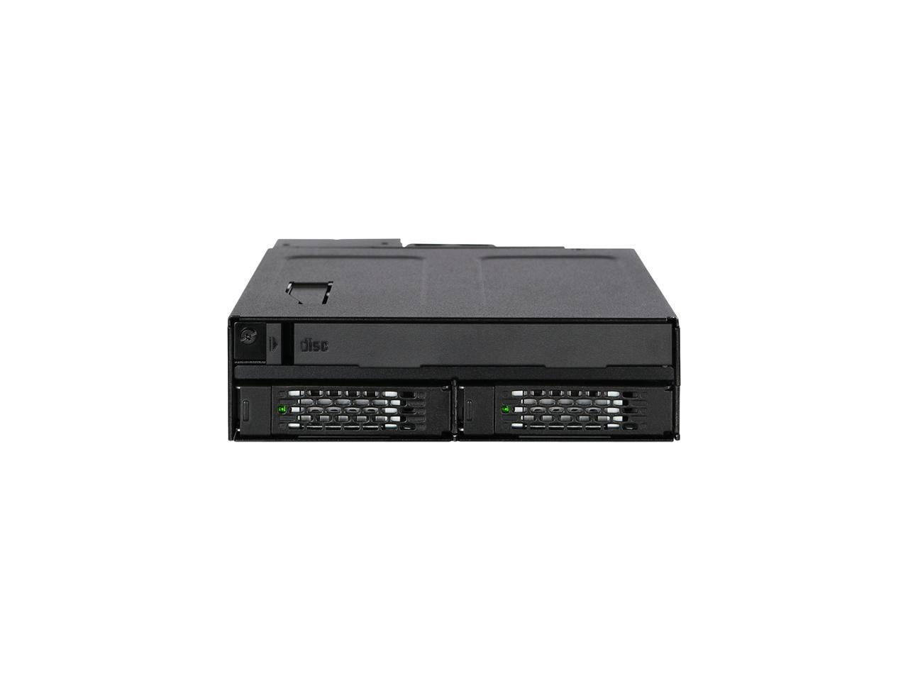 Icy dock 2 x 2 5 sas sata ssd hdd ultra slim odd backplane cage for