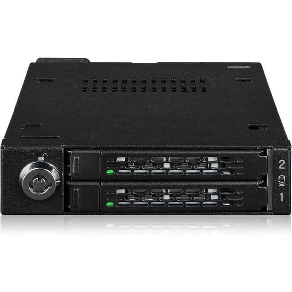 Icy Dock ToughArmor MB092VK-B 2 Bay 2.5" U.2/U.3 NVMe SSD PCIe 4.0 Mobile Rack