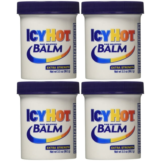ICY HOT Pain Relief Cold Rub Balm, 3.50 oz Pack of 4