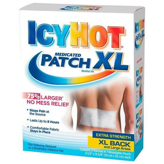Icy Hot XL Medicated Patches 3 Patches