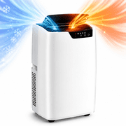 ICYBER BOOM 14000 BTU Portable Air Conditioner, Cools up to 700 sq.ft, 4-in-1 AC with Heater, Window Kit, Remote, Timer, White