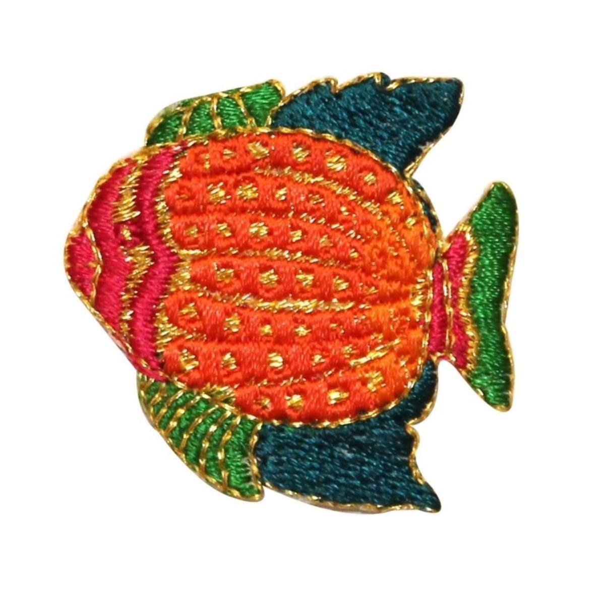 ID 0178 Tropical Koi Fish Patch Swimming Colorful Embroidered Iron On ...