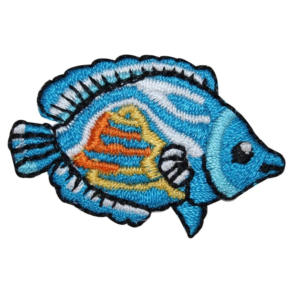 ID 0182A Small Tropical Fish Patch Ocean Animal Embroidered Iron On ...