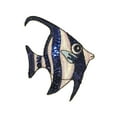thumbnail image 1 of ID 0202 Tropical Angel Fish Patch Shiny Stripes DIY Fishing Iron On Applique, 1 of 1