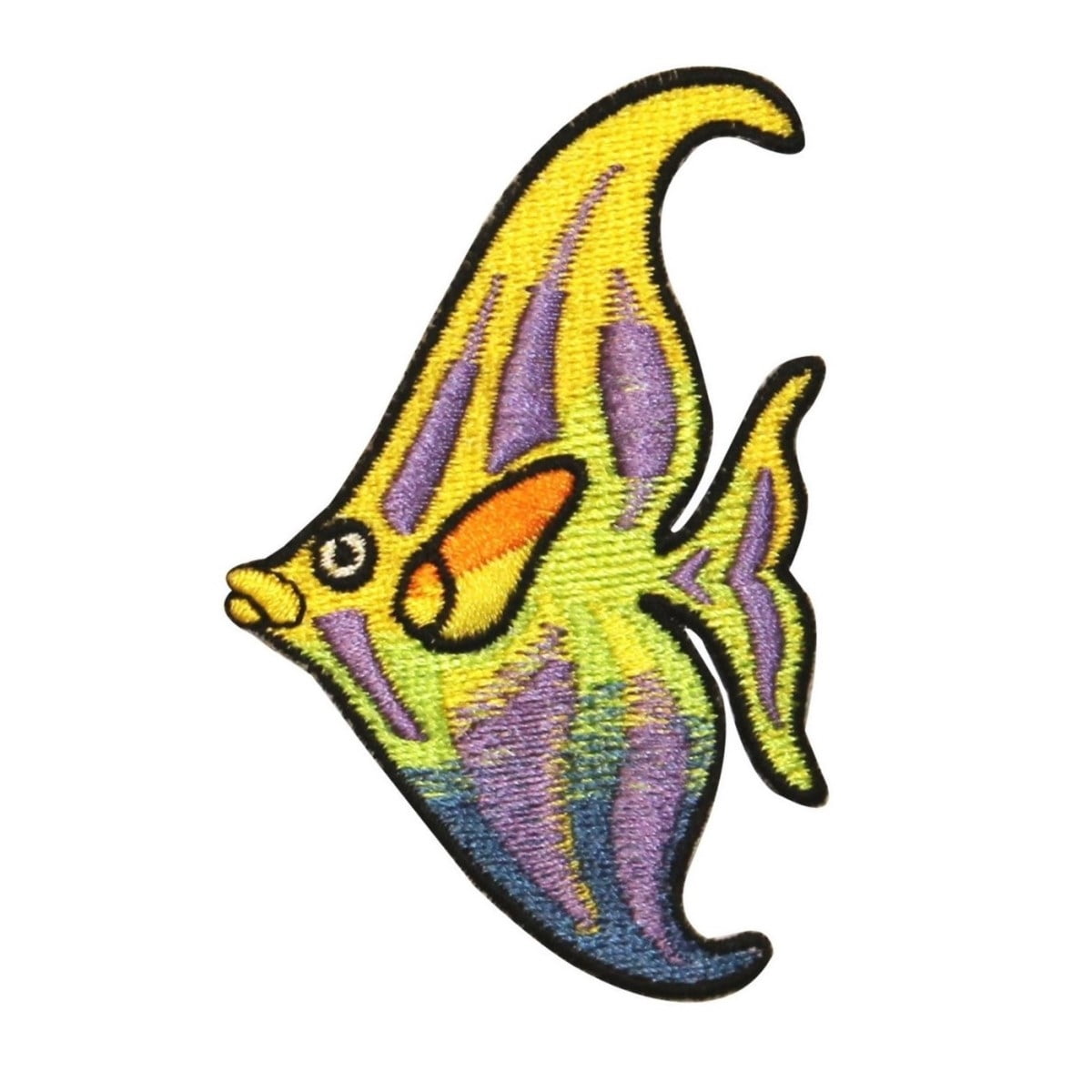 ID 0210 Tropical Butterfly Fish Patch Swim Ocean Fishing Iron On ...