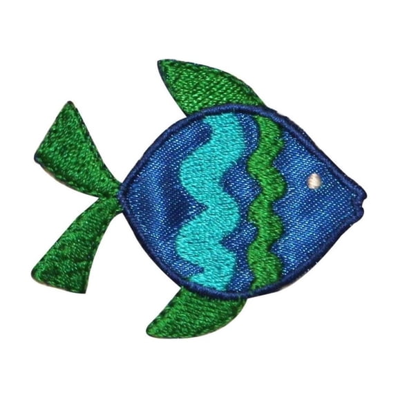 ID 0218 Tropical Snapper Fish Emblem Patch Ocean Fishing DIY Iron On Applique