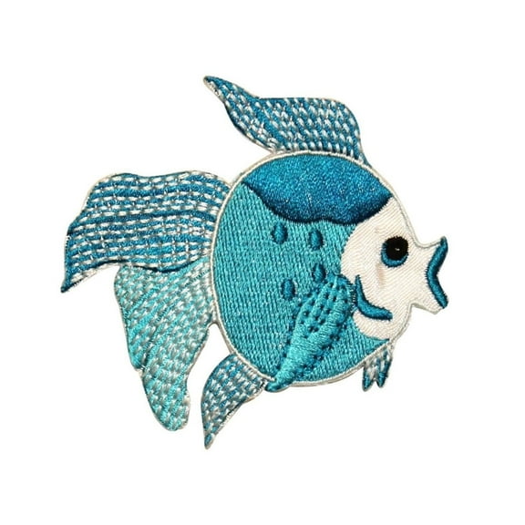 ID 0249 Tropical Beta Fish Patch Aquarium Fishing Embroidered Iron On Applique