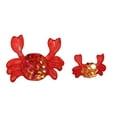 thumbnail image 1 of ID 0317AB Set of 2 Red Sequin Crab Patch Tropical Sea Life Iron On Applique, 1 of 1
