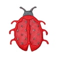thumbnail image 1 of ID 0416A Lady Bug Mesh Patch Garden Symbol Insect Embroidered Iron On Applique, 1 of 1