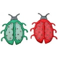 thumbnail image 1 of ID 0416AB Set of 2 Lady Bug Patches Bug Insect Embroidered Iron On Applique, 1 of 1