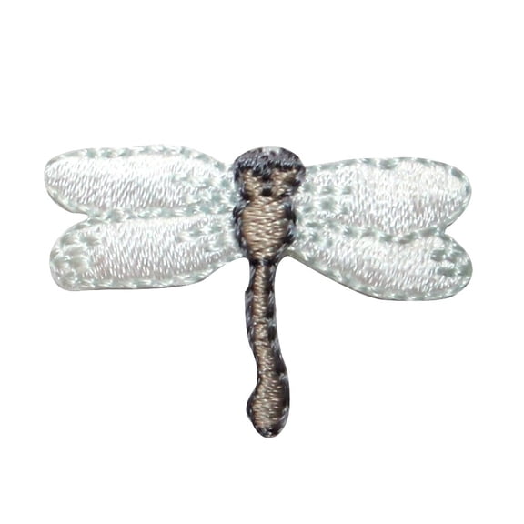 ID 0474E Lot of 3 Tiny Dragonfly Patch Garden Fairy Bug Embroidered Iron On Applique