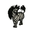 thumbnail image 1 of ID 0628B Small Wild Zebra Patch Long Mane Safari Embroidered Iron On Applique, 1 of 1