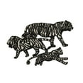 thumbnail image 1 of ID 0648 Big Wild Cats Trio Patch Safari Predators Embroidered Iron On Applique, 1 of 1