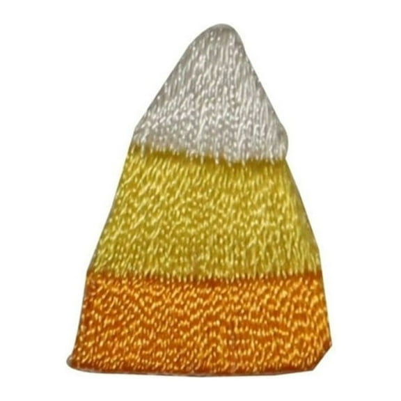 ID 0874Z Lot of 3 Tiny Candy Corn Patches Halloween Embroidered Iron On Applique
