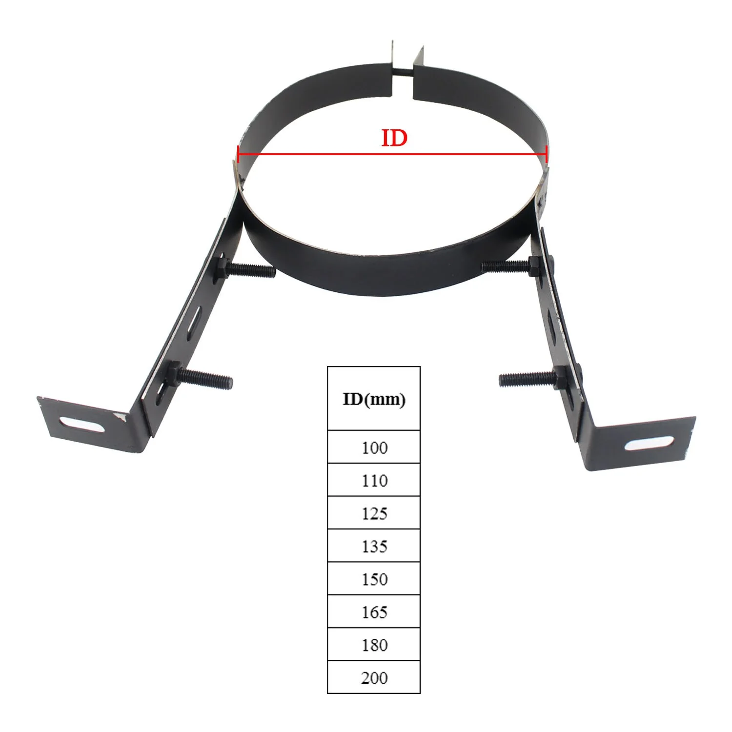 Leefasy Vent Wall Strap Flue Liner Clamp,Adjustable Hanging