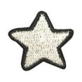 thumbnail image 1 of ID 1054C White Patriotic Star Patch America Craft Embroidered Iron On Applique, 1 of 1