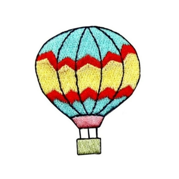 ID 1103B Cute Hot Air Balloon Patch Festival Ride Embroidered Iron On Applique