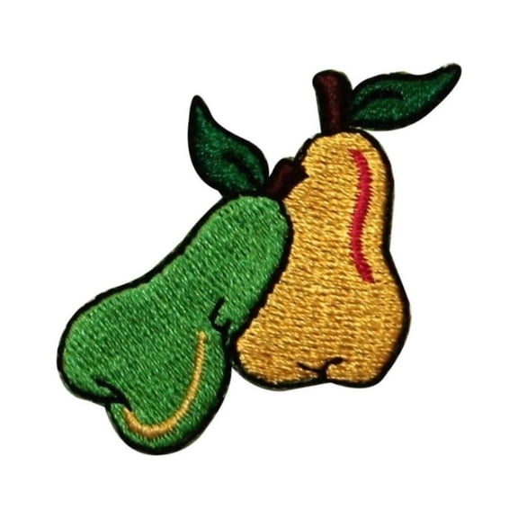 ID 1167 Pear Fruit Patch Summer Fruits Healthy Food Embroidered Iron On Applique