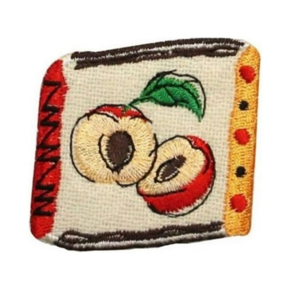 ID 1226C Apple Badge Patch Fruit Emblem Craft Embroidered Iron On Applique