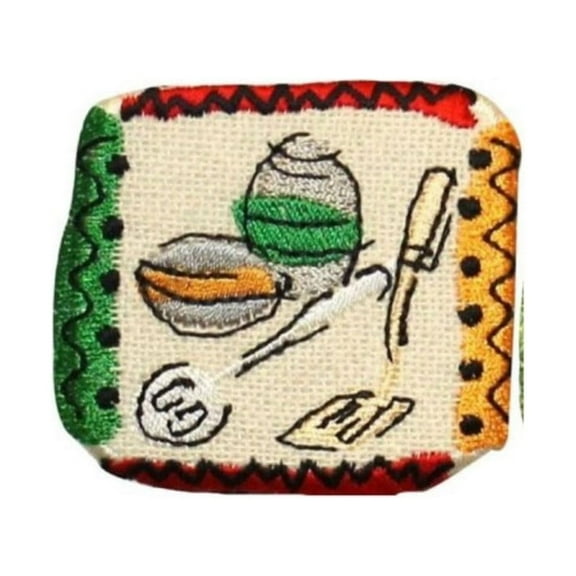 ID 1227A Cooking Badge Patch Veggie Emblem Craft Embroidered Iron On Applique