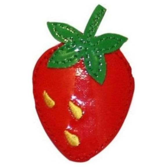 ID 1235C Strawberry Symbol Patch Fresh Fruit Summer Snack Vinyl Iron On Applique