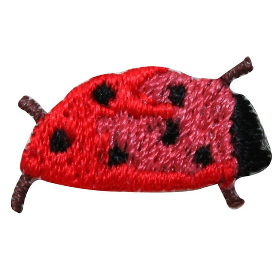 ID 1249 Lot of 3 Tiny Ladybug Patch Bug Insect Spot Embroidered Iron On Applique