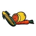 thumbnail image 1 of ID 1253 Assorted Vegetables Patch Harvest Food Soup Embroidered Iron On Applique, 1 of 1