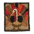 thumbnail image 1 of ID 1330 Thanksgiving Turkey Badge Patch Fall Harvest Embroidered IronOn Applique, 1 of 1