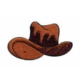 thumbnail image 1 of ID 1345 Cowboy Hat Patch 10 Gallon Ranch Cap Embroidered Iron On Applique, 1 of 1