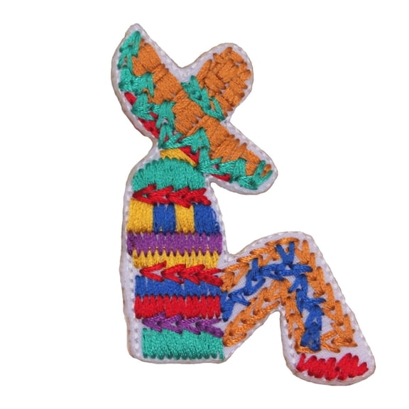 ID 1371B Mexican Guy Sombrero Patch Celebrate Mayo Embroidered Iron On Applique