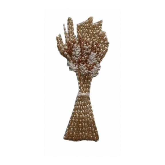 ID 1384 Bundle of Wheat Patch Fall Harvest Display Embroidered Iron On Applique