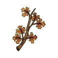 thumbnail image 1 of ID 1406 Maple Tree Branch With Leaves Patch Stick Embroidered Iron On Applique, 1 of 1