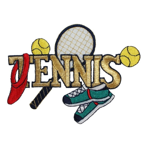 ID 1451 Tennis Craft Display Patch Racquet Ball Shoe Embroidered IronOn Applique