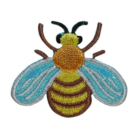ID 1601C Honey Bee Patch Bumblebee Garden Insect Embroidered Iron On Applique