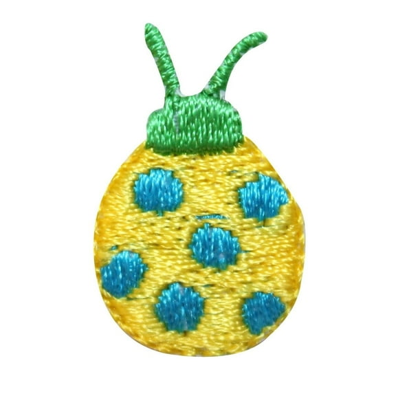 ID 1614 Lot of 3 Small Ladybug Garden Insect Embroidered Iron On Applique Patch