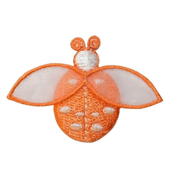 ID 1616D Ladybug Fly Patch Garden Beetle Insect Bug Embroidered Iron On Applique