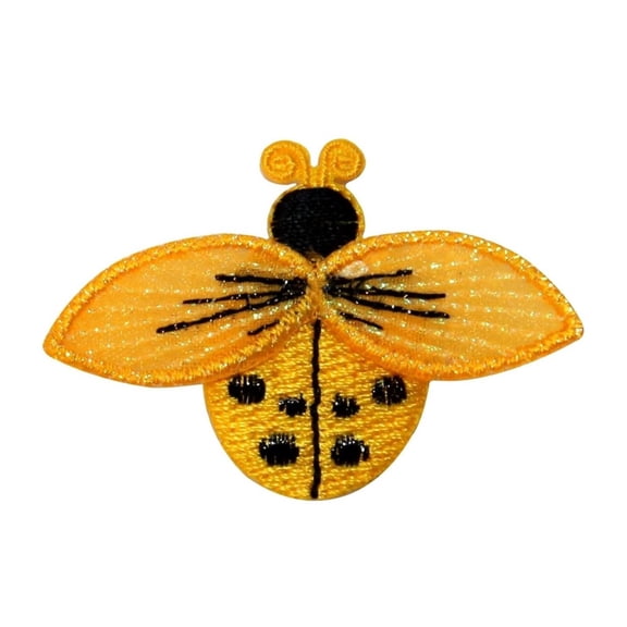 ID 1616I Ladybug Fly Patch Garden Beetle Insect Bug Embroidered Iron On Applique