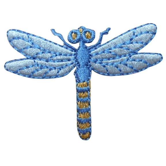 ID 1659B Water Dragonfly Patch Garden Insect Bug Embroidered Iron On Applique