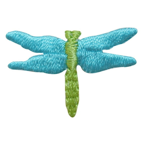 ID 1674C Dragonfly Emblem Patch Garden Bug Craft Embroidered Iron On Applique