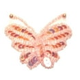 thumbnail image 1 of ID 2184 Sequin Butterfly Emblem Patch Cute Garden Fairy Insect Iron On Applique, 1 of 1