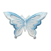ID 2302B Lace Wings Butterfly Patch Fairy Garden Embroidered Iron On Applique