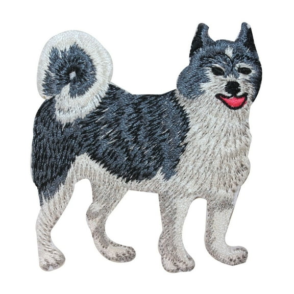 ID 2752 Alaskan Husky Dog Patch Puppy Breed Sled Embroidered Iron On Applique