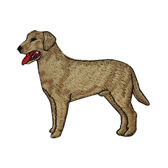 ID 2765 Dog Standing Patch Puppy Pet Animal Canine Embroidered Iron On Applique