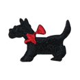 thumbnail image 1 of ID 2863 Lot of 3 Tiny Scottish Terrier Patches Dog Embroidered Iron On Applique, 1 of 1