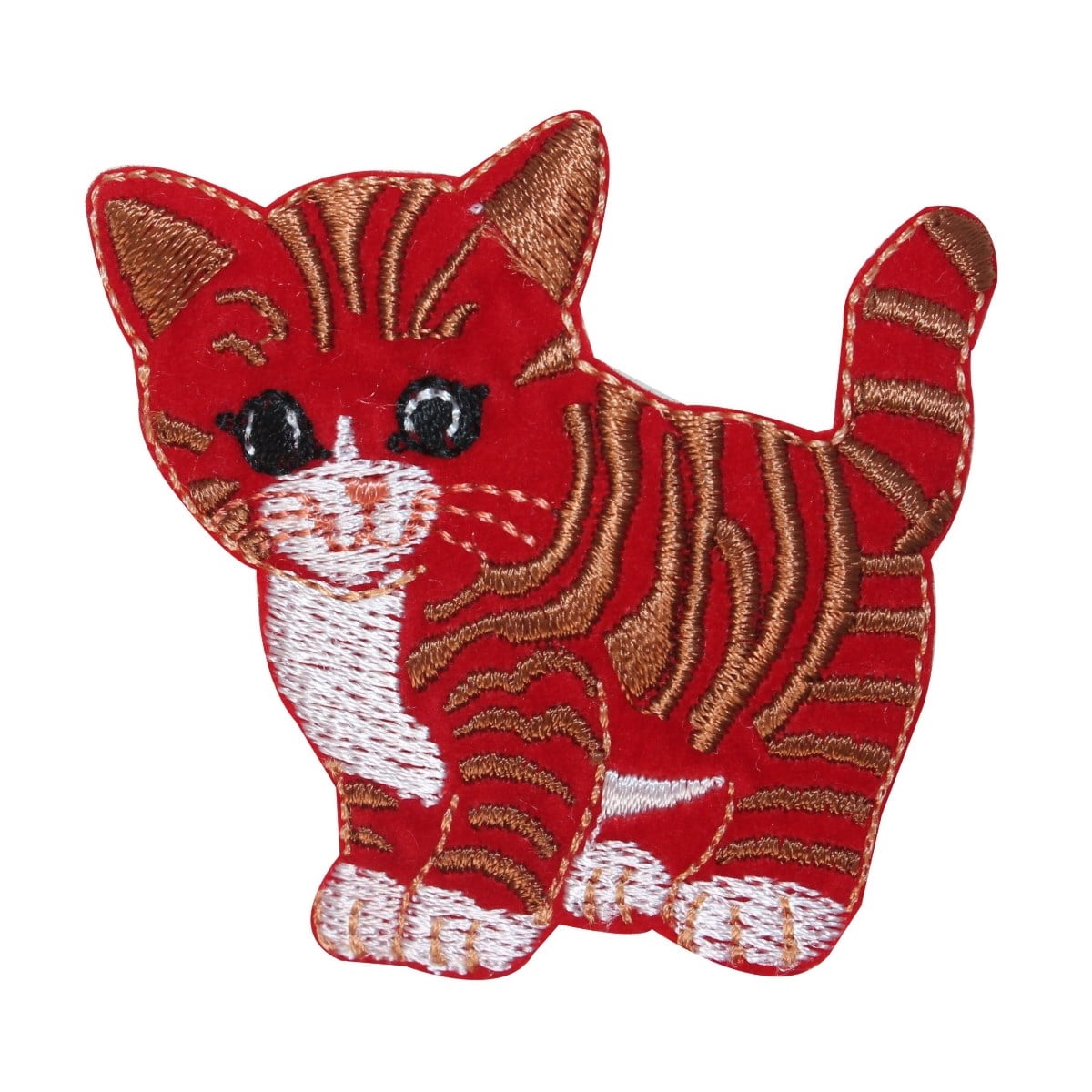 Pink Patch Kitten ID 2939 Cute Striped Kitten Patch Kitty Cat Pet Embroidered Iron On ...