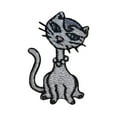 thumbnail image 1 of ID 3048B Fancy Cat Patch Kitten Kitty Cute Pet Embroidered Iron On Applique, 1 of 1