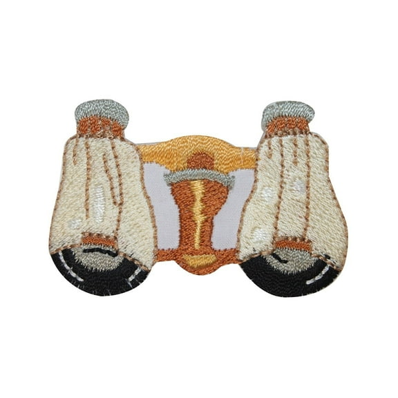 ID 3181B Old Fashion Binoculars Patch Spy Glass Embroidered Iron On Applique