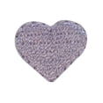 thumbnail image 1 of ID 3299H Lot of 4 Tiny Silver Heart Patch Love Shape Embroidered IronOn Applique, 1 of 1