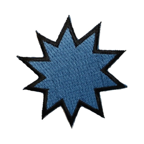 ID 3462B Comic Book Explosion Symbol Patch Pow Bam Embroidered Iron On Applique
